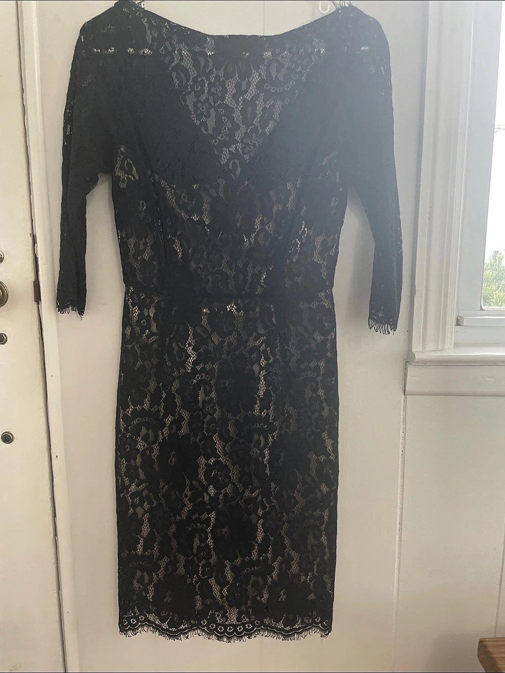 aijek Floral Lace knee length Dress Size 2